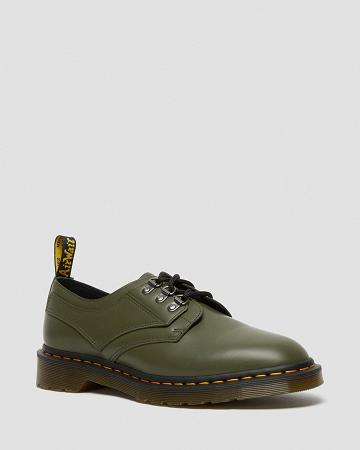 Zapatos Oxford Dr Martens 1461 Verso Smooth Cuero Mujer Verdes | MX 419PJJ